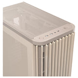 ASUS ProArt PA401 Wood Edition - Chasis ATX con Panel de Malla, Compatible con GPU de 314mm, Compatible con radiadores de 240 mm, Dos Ventiladores de 160mm, Soporte de PSU extraíble - Beige