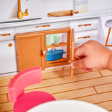 KidKraft Casa de muñecas de Madera Rowan con Muebles y Accesorios incluidos, Casita de Juguete con terraza, 4 Niveles de Juego, Juguetes niños y niñas Desde 3 años (10238)