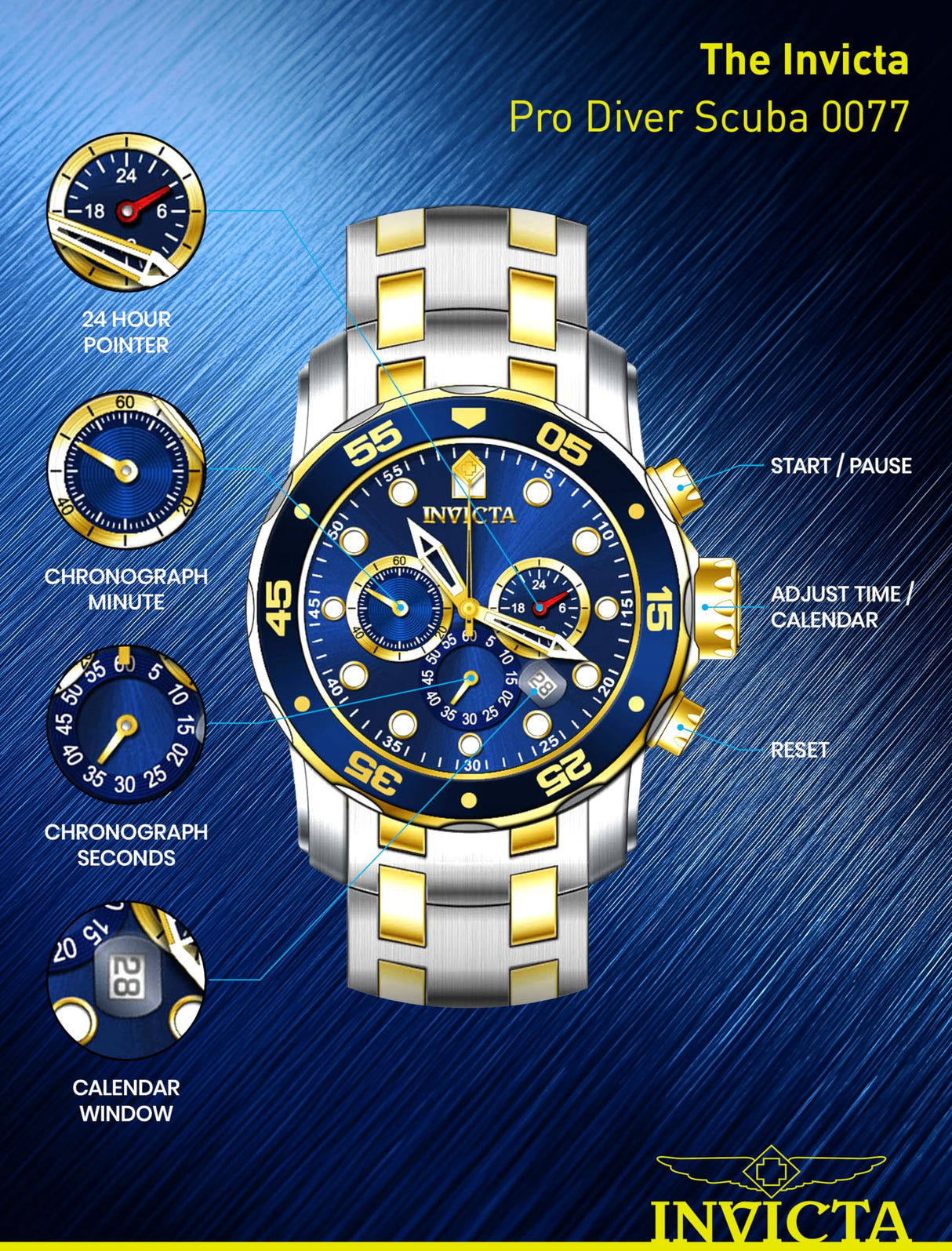 Invicta Pro Diver Reloj Cuarzo para Hombre de acero inoxidable - 48mm