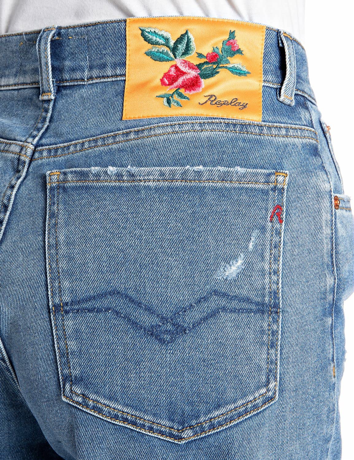 REPLAY Kiley, Jeans Mujer, Azul (009 Azul Medio), 25W / 28L