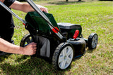 metabo cortacésped a batería RM 36-18 LTX BL 46 – 601606650 – 18 V – con función de Mulching – para Jardines de hasta 800 m² – Incluye 2 baterías y Cargadores