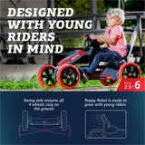 BERG Pedal Gokart Reppy Rebel con Caja de Sonido en el Volante| Coche de Pedales, Seguro y Estabilidad, Juguete para niños Adecuado para niños de 2,5 a 6 años