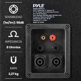 PylePro Altavoz, Portatil, para gabinete, 1600V, Estereo, Woofer de 3.4”, Tweeters duales, Bocina Media de 5x12”, Exterior, Interior