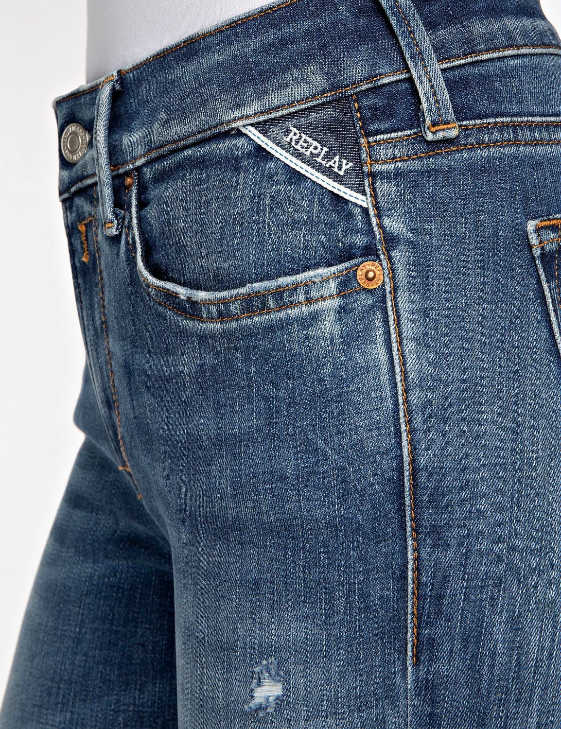 REPLAY Lucia, Jeans Mujer, Azul (009 Azul Medio), 27W / 30L