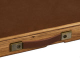 Relaxdays Puzzletisch Tablero de Puzle, Mesa de Rompecabezas Altura Ajustable, para 1000 y 1500 Piezas, Reversible, Madera, Natural, Fieltro, 38 x 93 x 74,5 cm