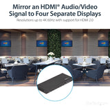StarTech.com 4-Port Hdmi Splitter - 60Hz, W128258565