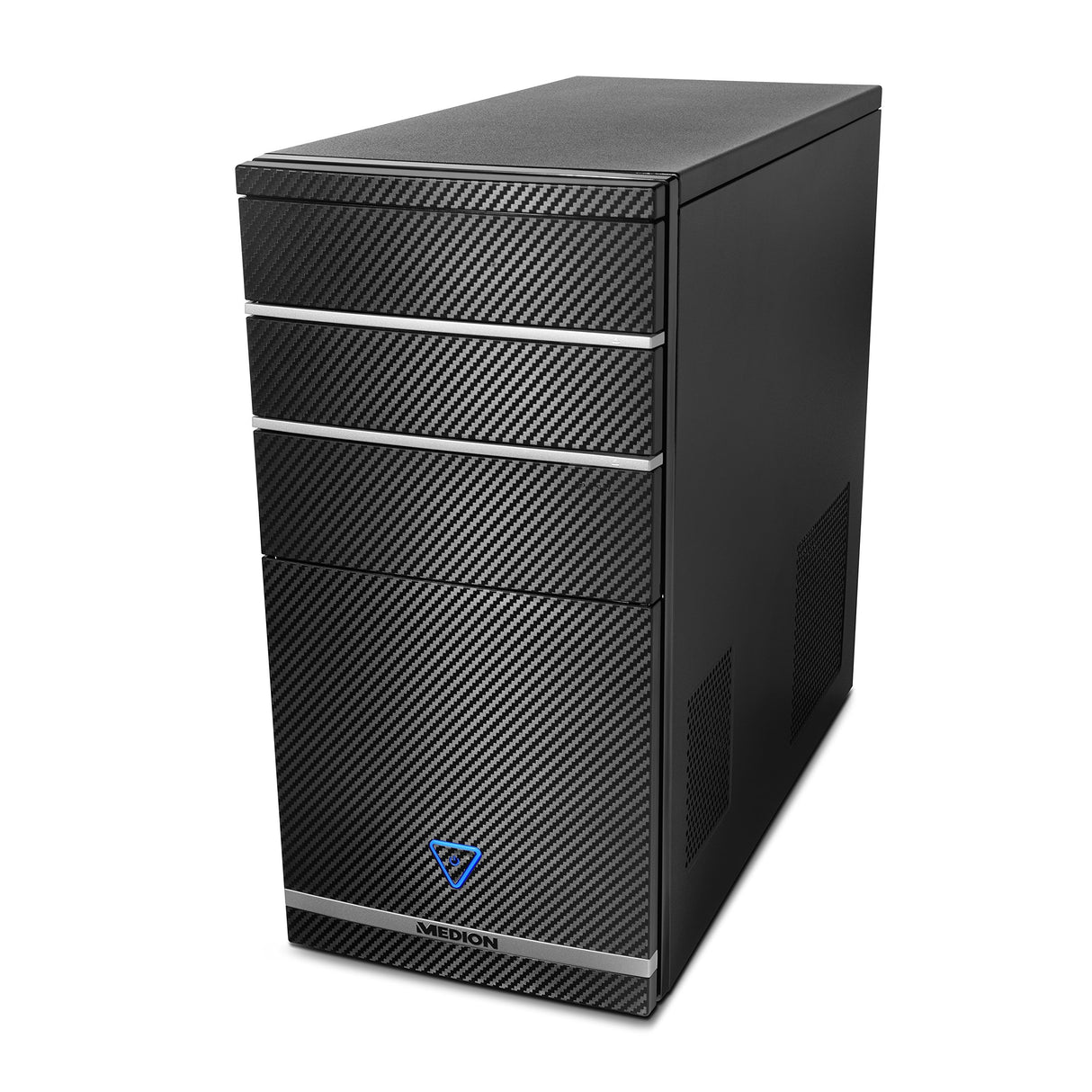 MEDION AKOYA P62006 - Ordenador de sobremesa (Intel Core i7-8700, RAM de 8GB, HDD de 1TB y SSD de 128GB, Intel UHD Graphics 630, Sin sistema operativo), Negro