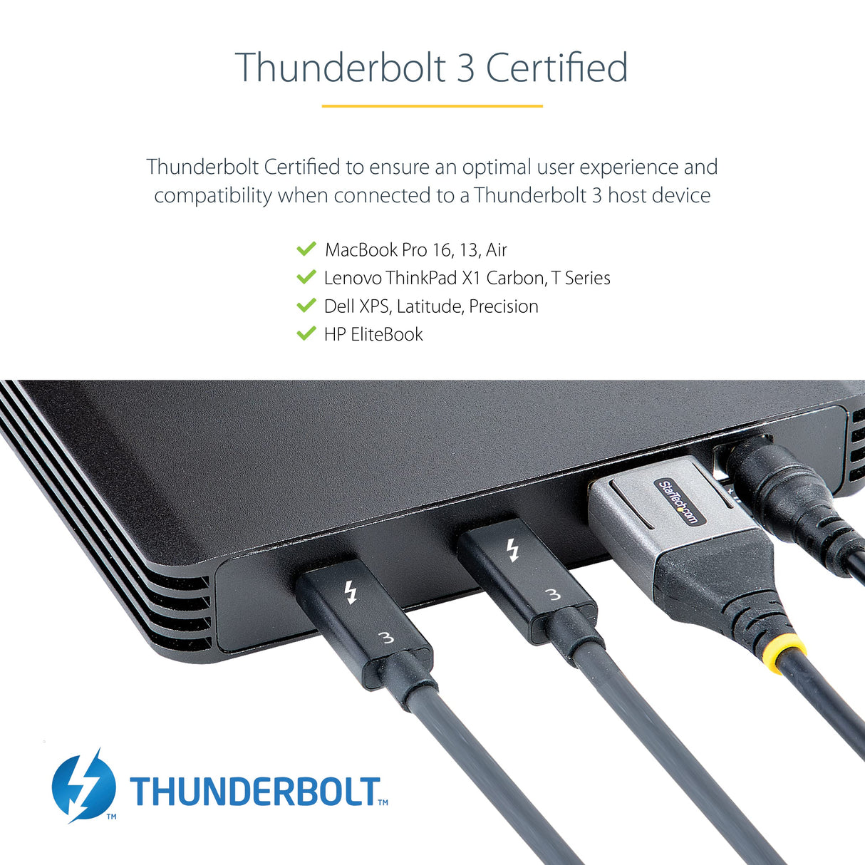 StarTech.com Caja Thunderbolt 3™ de 4 Bahías NVMe M.2 para SSD, con 1 Puerto de Vídeo DisplayPort y 2 Thunderbolt 3, 40gbps, con Fuente de Poder de 72W, Caja Externa para Disco Duro (M2E4BTB3)