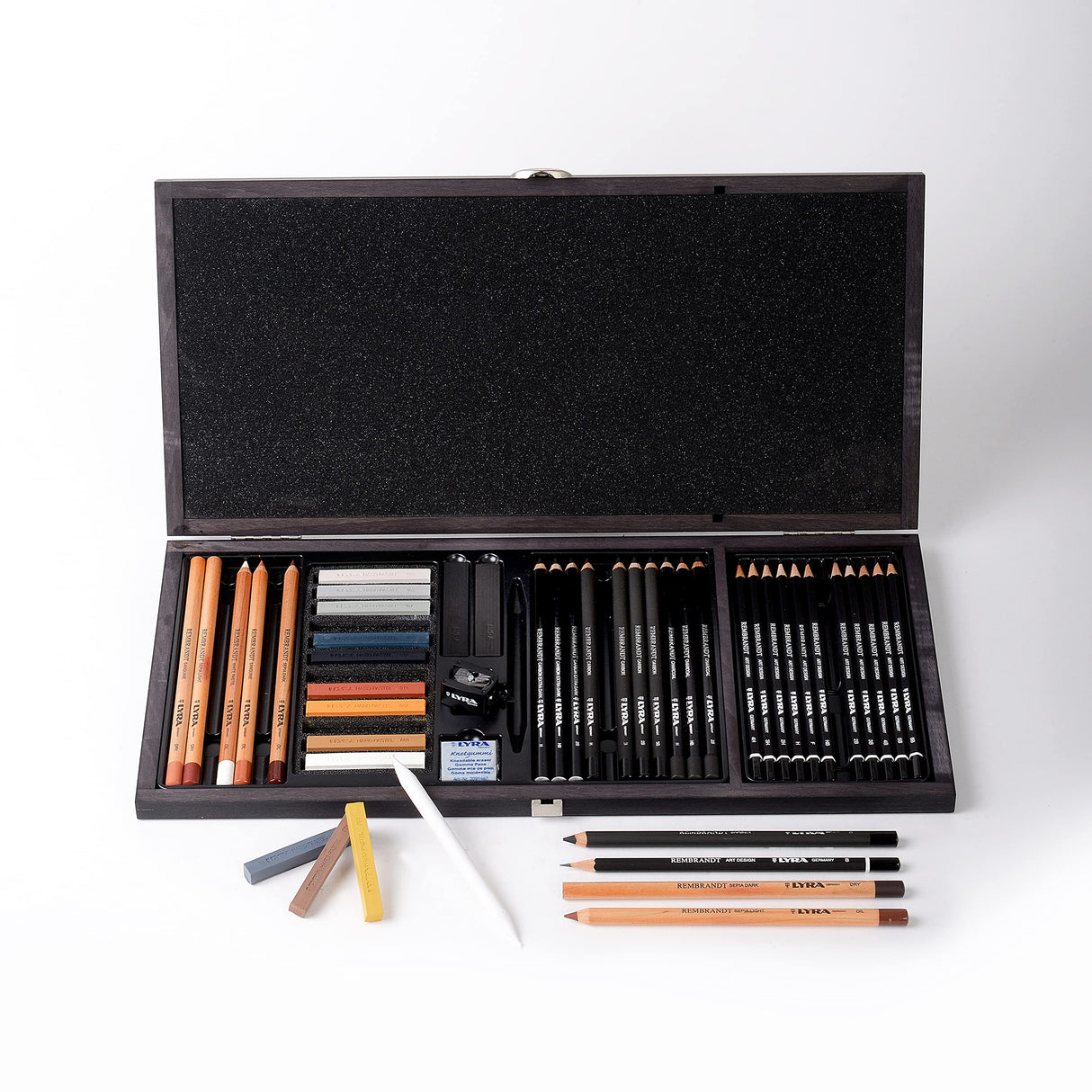 LYRA Rembrandt, Set de Esbozo para Bellas Artes, Caja de Madera, colores surtidos, 47 unidades