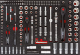 Vigor Carrito de taller con selección Longitud total: 723 mm ∙ Número de herramientas: 317, 1 pieza, v5055