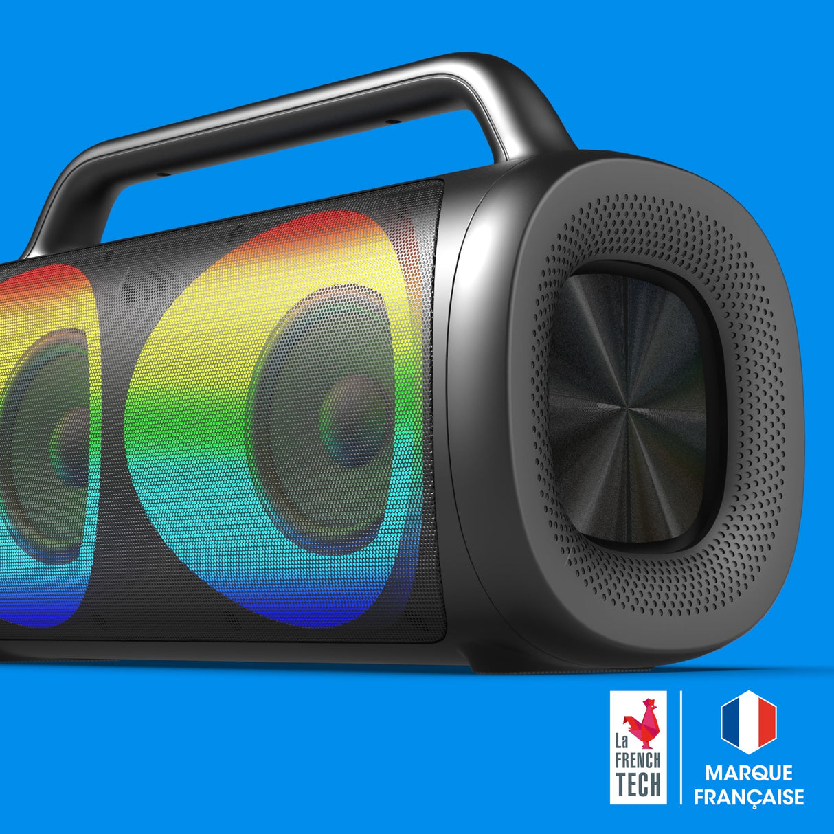 RYGHT TOOGO XL R481047 – Altavoz Exterior inalámbrico con LED RGB – 7 Horas de autonomía, Color Negro