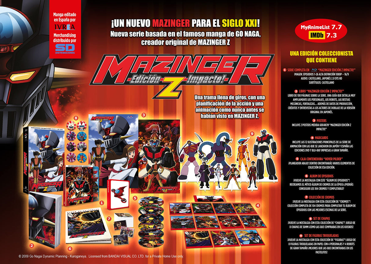 Mazinger Edición Z Impacto!. Edición Coleccionistas A4 [Blu-ray]