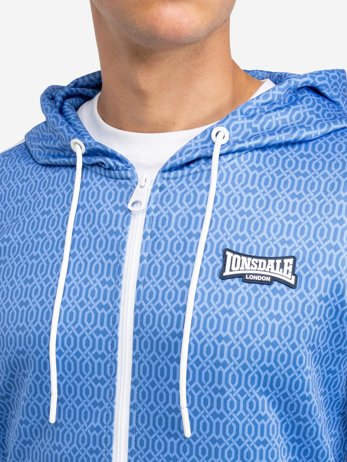 Lonsdale Chain Track Traje, Azul Marino/Azul bebé/Azul, M Hombres