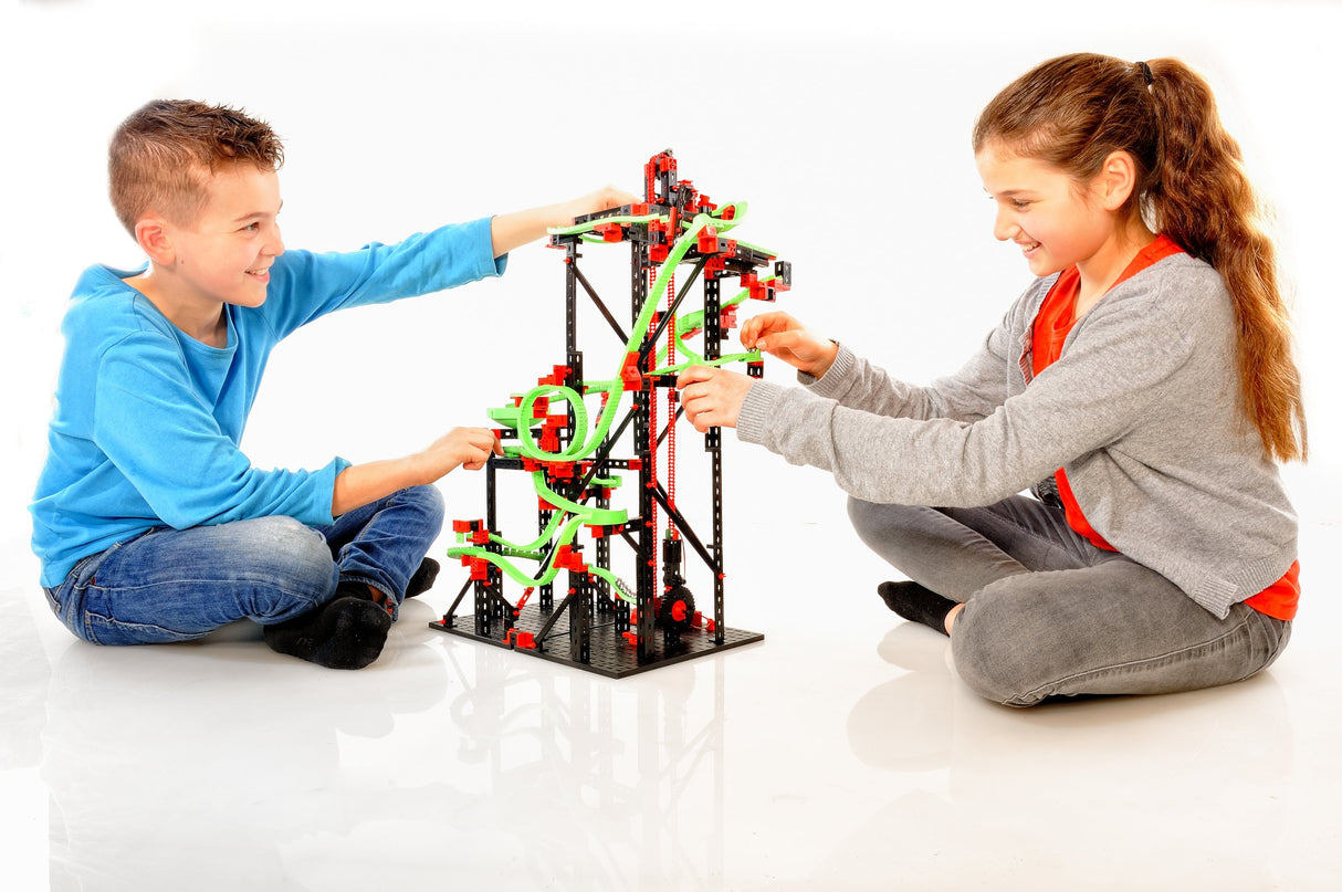 fischertechnik circuito de canicas Dynamic L2, 536621 – kit de construcción para niños, juguete educativo a partir de 9 años