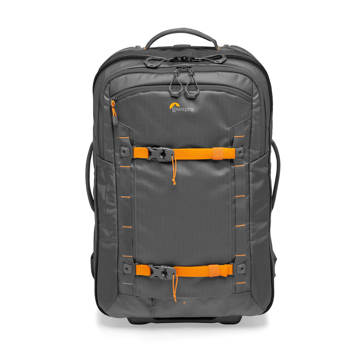 Lowepro Whistler RL 400 AW II, Maleta con Ruedas Fotográfica con Tejido Reciclado, Ruedas Resistentes, Todos los Clima, Cámara Profesional, Espacio para Portátil de 15", Cámara Mirrorless/DSLR, Gris