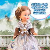 Nancy Colección Fallera Edición 2025, Muñeca de 42 cm, con Auténtico Traje Regional de la Comunidad Valenciana, Diseño y Accesorios hechos en Honor a las Fallas, Certificado Oficial, Famosa (NAL12000)