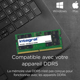 Integral 64GB Kit (2x 32GB) DDR5 RAM 5600MHz SODIMM Módulo de memoria para laptop, notebook, MacBook