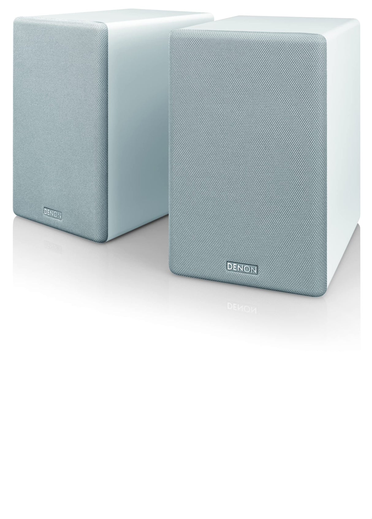 Denon SCN10 Altavoces HiFi bidireccionales para sistema de sonido TV, 2x 65W, compatible con receptores y amplificadores, diseño elegante - blanco, SCN10WTEM