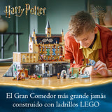 Lego Harry Potter Castillo de Hogwarts: Gran Comedor de la Escuela de Magos de Juguete, 11 Minifiguras Incluidas Hermione Granger y Ron Weasley, Regalo para Niños y Niñas de 10 Años o Mas 76435