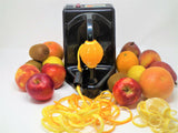 Pelamatic - Pelador de Naranjas Profesional | Eficiente, 3 Frutas/Min | Uso Sencillo | Versátil Frutas y Verduras | Resistente a Óxido | Limpieza Fácil, Negro