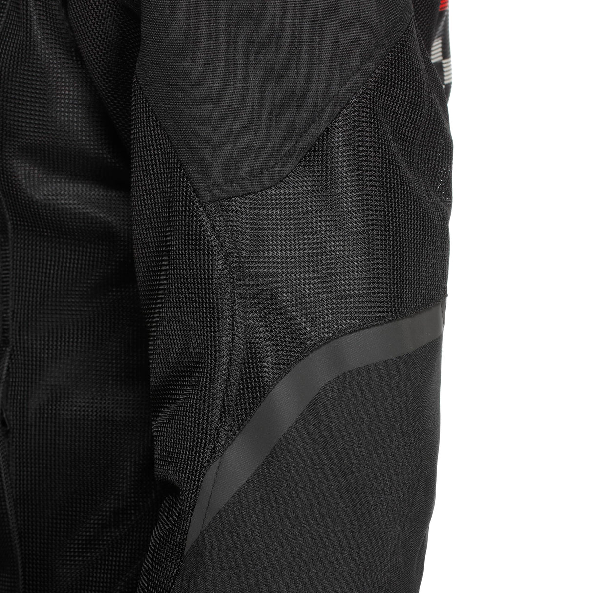 DAINESE - Herosphere Air Tex Jacket, Chaqueta De Moto De Tejido, Ventilada Y De Verano, Hombre, Negro/Blanco/Rojo, 50