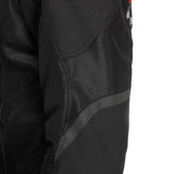 DAINESE - Herosphere Air Tex Jacket, Chaqueta De Moto De Tejido, Ventilada Y De Verano, Hombre, Negro/Blanco/Rojo, 50