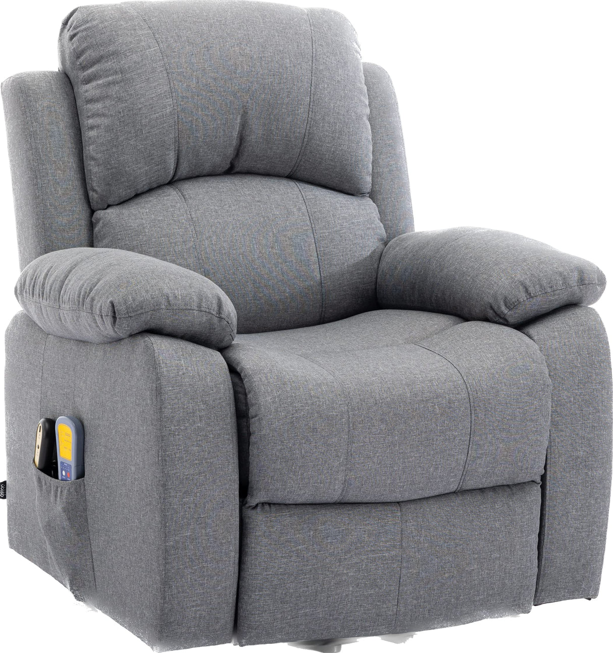 Astan Hogar Sillón Relax con Función Auto-Ayuda (Levanta Personas), Reclinación Eléctrica, Masaje Y Termoterapia, Modelo Ramón AH-AR30920GR