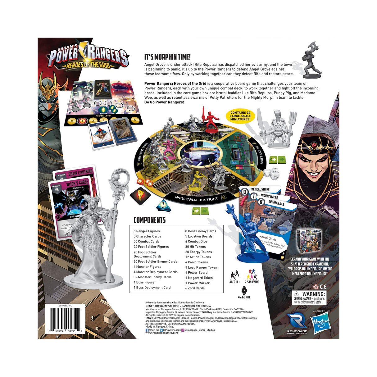 Renegade Game Studios Renegade Game Studio RGS0850 Power Rangers: Heroes of The Grid, Mixed Colours