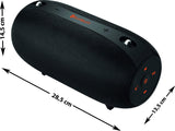ECG BTS X1 Black – Altavoz Bluetooth – USB; Micro SD Tarjeta; FM Radio; Energía Banco; MP3, WMA, Ape, FLAC; Tiempo de reproducción: 12 Horas; Handsfree; Agua Best Integrado; AUX de Entrada Negro