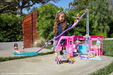 Barbie Supercaravana Dreamcamper 2022 Coche para muñecas con tobogán y Accesorios de Juguete(Mattel HCD46)