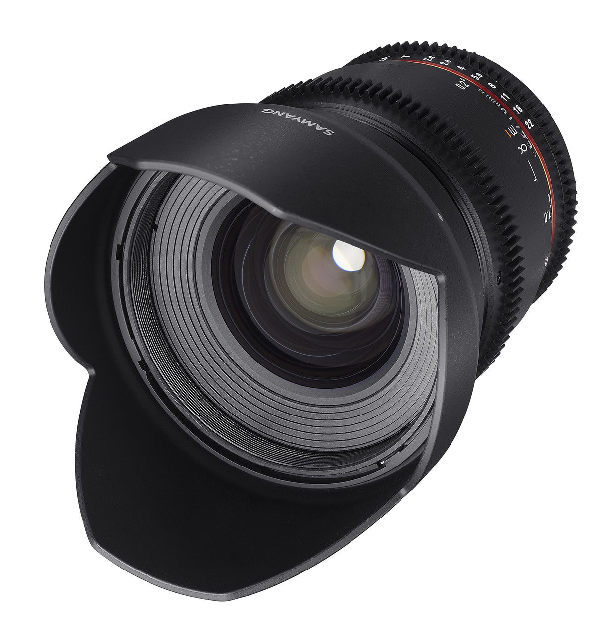 Samyang F1322710101 - Objetivo para vídeo VDSLR para Fuji X (Distancia Focal Fija 16mm, Apertura T2.2-22 ED AS UMC CS II, diámetro Filtro: 77mm), Negro