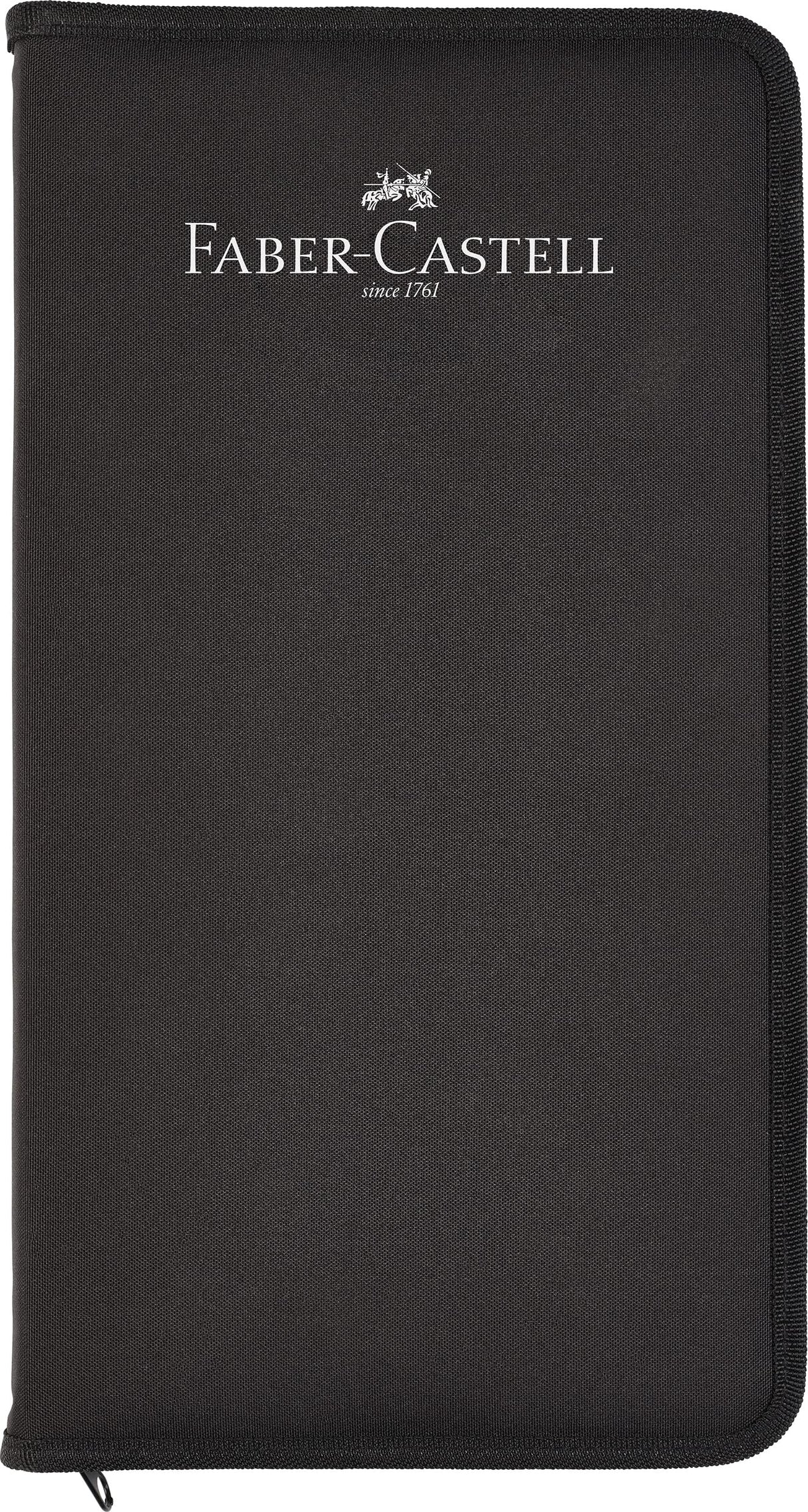 Faber-Castell 160301 Albrecht Dürer - Estuche con Cremallera de 30 Marcadores Acuarelables - Doble Punta para Artistas - 4 PITT® Artist Pen - 1 Pincel con Depósito - 1 Lápiz Castell 9000