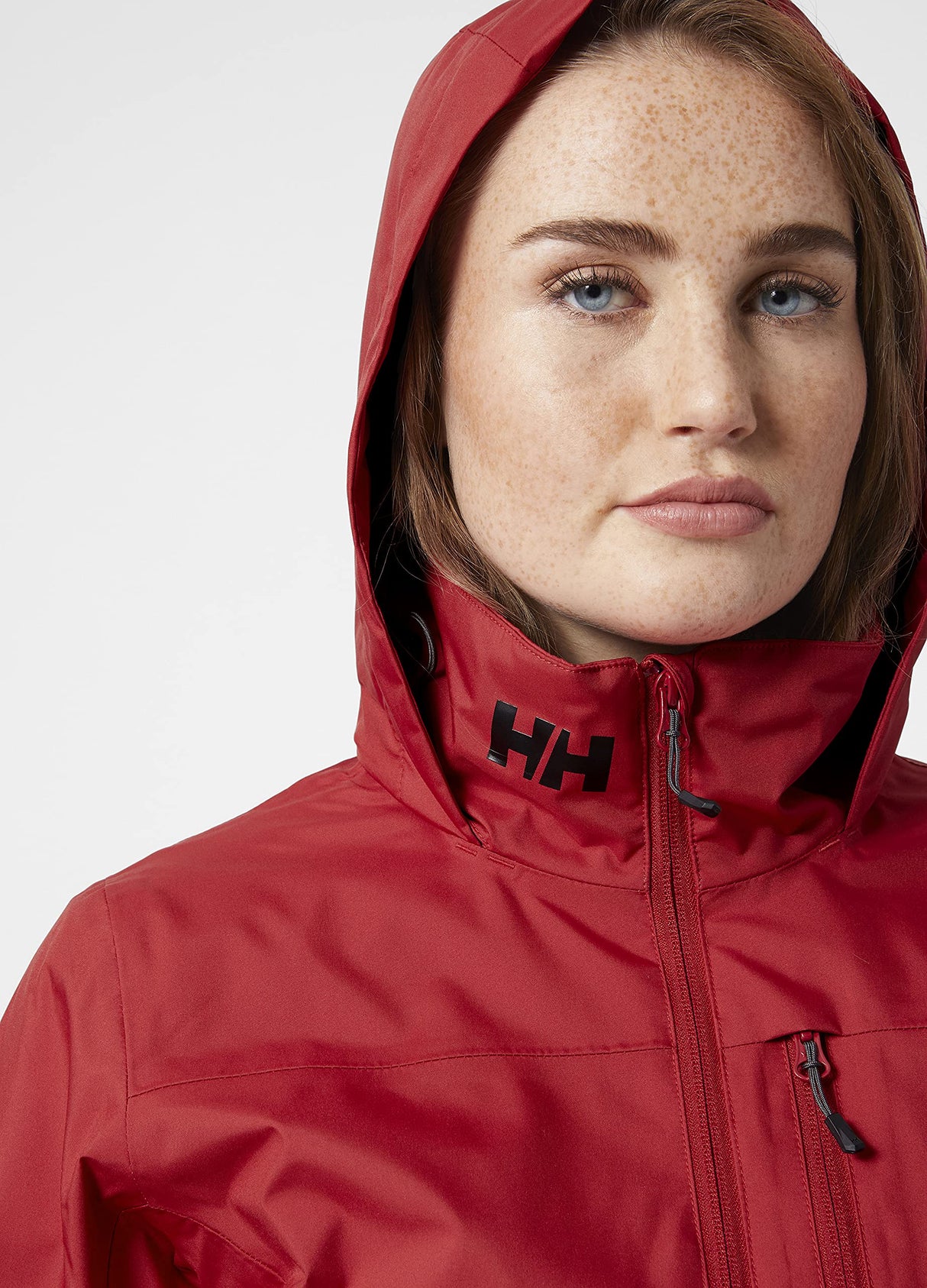 Helly Hansen W Crew Hooded Midlayer Jacket, Forro Polar Mujer, Rojo, M