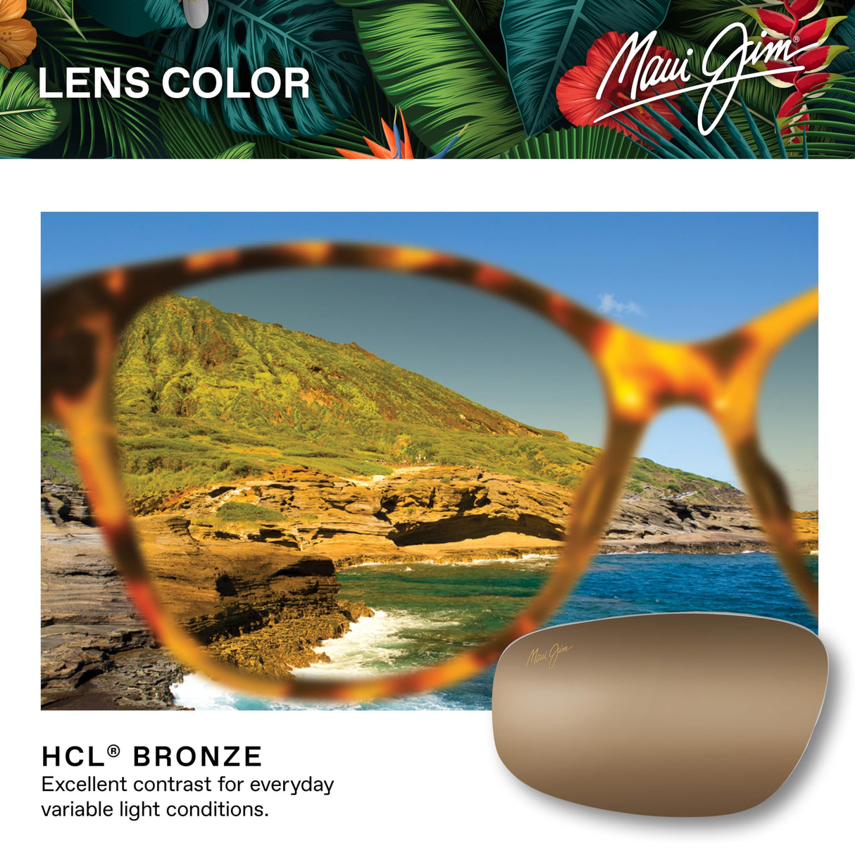 Maui Jim Keahi Gafas, Brown Stripe, 56-16-145 Unisex Adulto