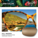 Maui Jim Keahi Gafas, Brown Stripe, 56-16-145 Unisex Adulto