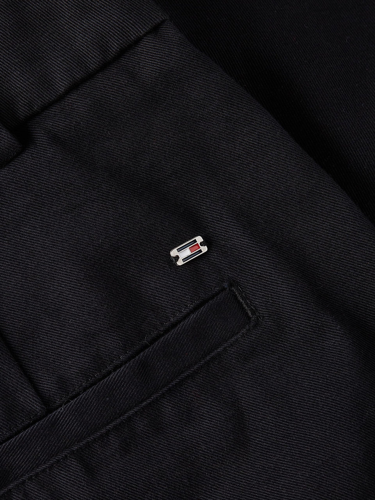 Tommy Hilfiger Essential Slim Straight Co Chino, Mujer, Negro, 42