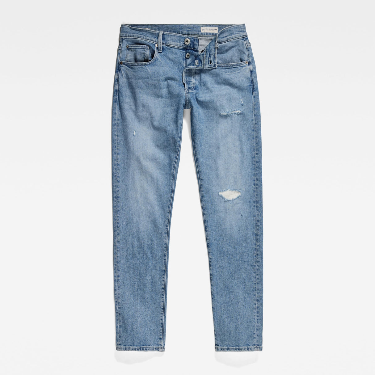 G-Star Para Hombre 3301 Slim Fit Jeans, Azul (faded niagara restored 51001-D316-G007), 32W / 34L