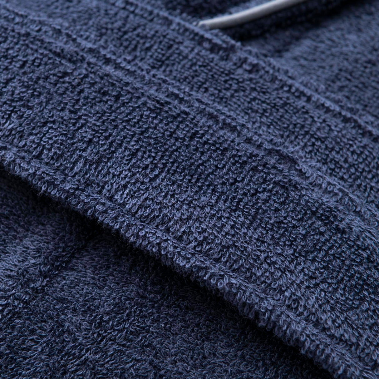 Albornoz L-XL 100%Algodón 360GSM Azul con ribetes grises Scalpers Home