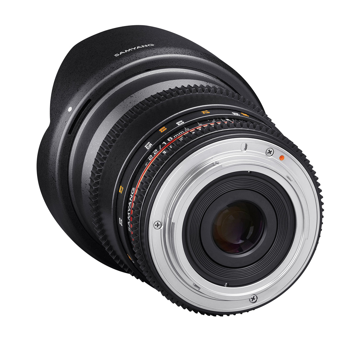 Samyang F1322710101 - Objetivo para vídeo VDSLR para Fuji X (Distancia Focal Fija 16mm, Apertura T2.2-22 ED AS UMC CS II, diámetro Filtro: 77mm), Negro