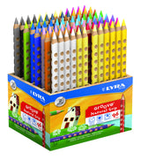 LYRA Groove, Lápices de colores de madera, triangular, grueso, lacado, Schoolpack de madera, colores surtidos, 2 unidades