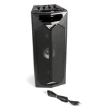 Blaupunkt PS 500 - Altavoz de Fiesta con batería integrada, 40 W RMS, Bluetooth, USB, Entrada Auxiliar, Radio FM, Entrada de Guitarras y micrófono, función de Eco, Caja de música con Efecto de luz,