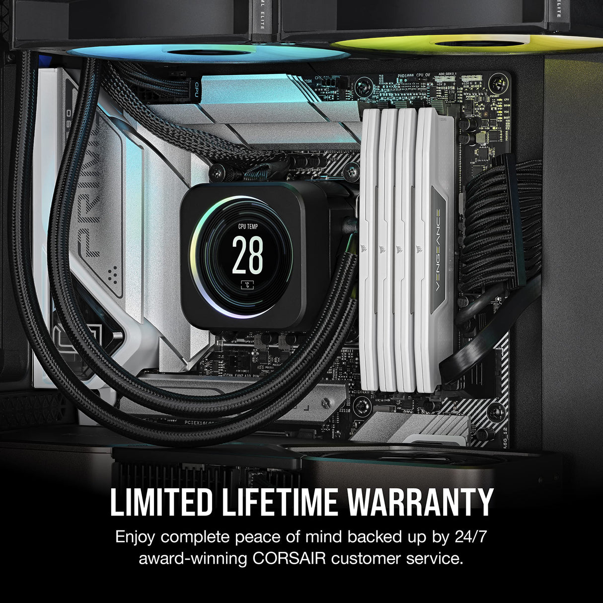 CORSAIR Vengeance DDR5 RAM 32GB (2x16GB) 5600MHz CL40 Intel XMP Kit de Memoria Compatible con iCUE - Blanco (CMK32GX5M2B5600C40W)