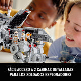LEGO Star Wars 75337 Caminante AT-TE - Juguete Construcción con 3 Minifiguras de Soldados Clon 212 y Figura de Droide Araña - Regalo para Niños y Niñas de 9+ Años y Fans de La Venganza de los Sith