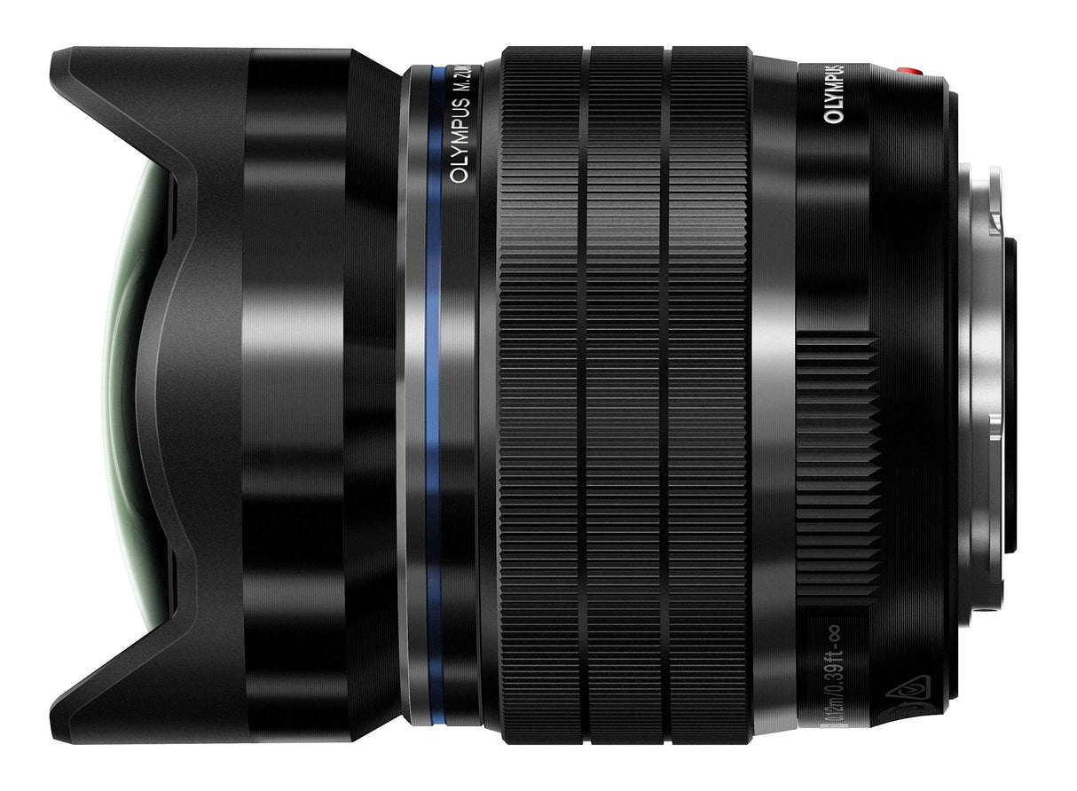 Olympus Objetivo - M.Zuiko Digital ED 8 mm F1.8 Pro, Longitud Focal Fija rápida, Apto para Todas Las Cámaras MFT, Modelos Olympus OM-D & Pen, Serie G de Panasonic, Negro