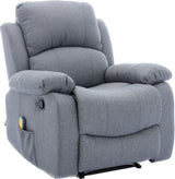 Astan Hogar AH-AR30900GR Ramón - Sillón Relax con Reclinación Manual (Sistema Pared Cero), Masaje Y Termoterapia, Gris