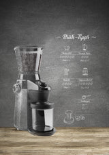 Caso Barista Flavour, Eléctrico Diseño de Molinillo de café, Grado de molienda en 15 Niveles con Molinillo de Acero Inoxidable Resistente, aromaschonend, para un café & Café expreso