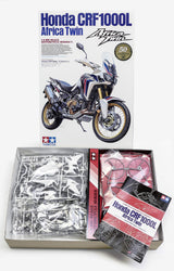 Tamiya 1:6 Honda CRF 1000L Africa Twin Enduro-modelkit, plástico, Kit para Montar, réplica Detallada, sin Pintar, Color Multi-colord (16042)