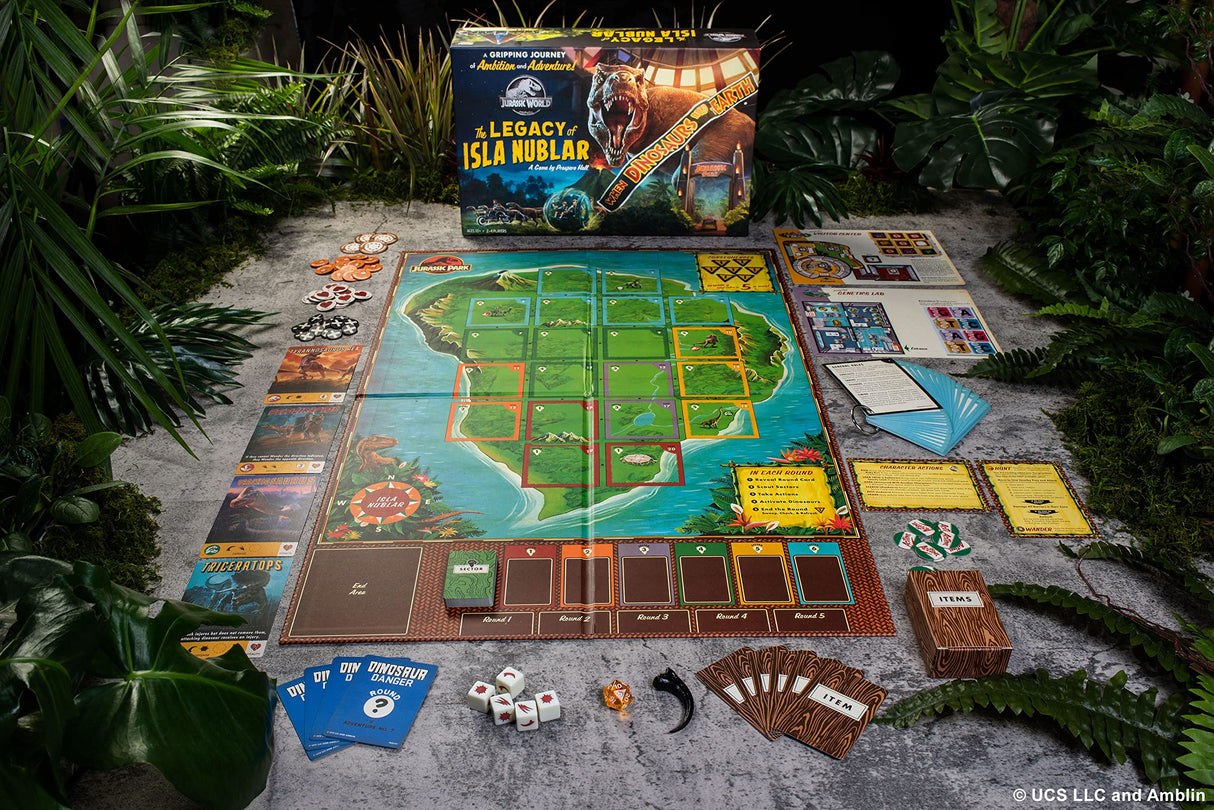 Funko Games - Jurassic Park: The Legacy of Isla Nublar Strategy Adventure Board Game - for Kids & Adults Age 10 Years Up - Family, 56323