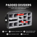 Nanuk 935 - Funda rígida Impermeable con Ruedas y Divisor Acolchado, Color Naranja