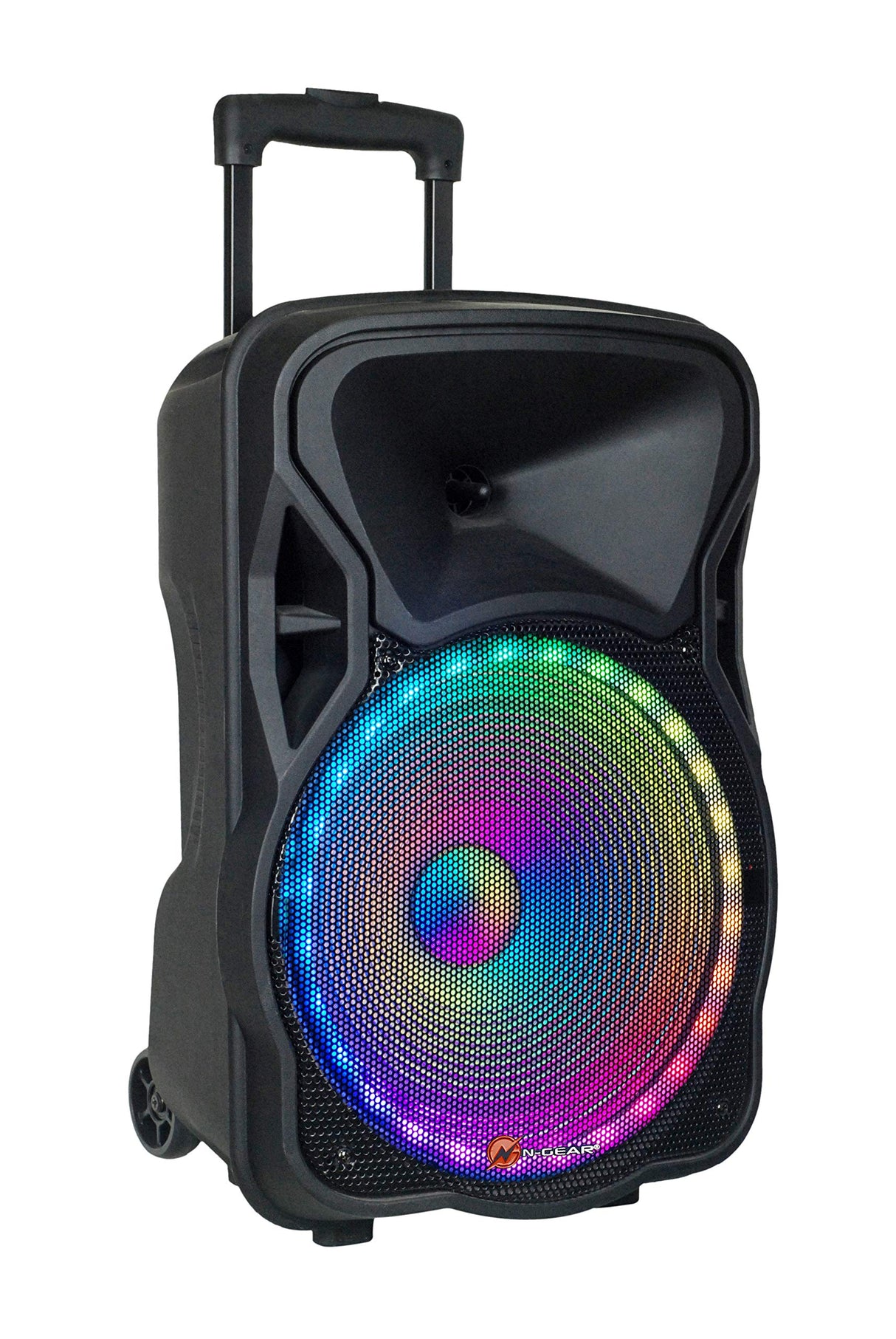 N-GEAR- Altavoz Sono Karaoke MP3 móvil Trolley, Color Negro (Flash 1205)
